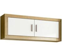 duehome Módulo alto 2 puertas melamina, cambria, 130 x 46 x 27,9