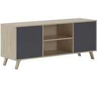 duehome Mueble TV 140 melamina, puccini, 136,8 x 56,9 x 39,6