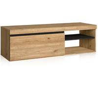 duehome Mueble tv ebos 120 melamina, roble, 120 x 40 x 40