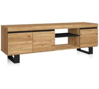 duehome Mueble tv ebos up 160 melamina, roble, 160 x 53 x 40