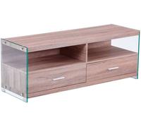 duehome Mueble tv evan dm, cristal, 121 x 44 x 39cm
