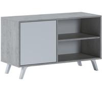 duehome Mueble tv wind 100 melamina, gris, 95 x 56,9 x 39,6