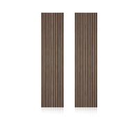 duehome |Noiseless, Pack 2 Paneles Termo-Acústicos, Panel Aislante, Revestimiento Decorativo, Acabado en Honey con Base en Negro, Medidas: 60 cm (Ancho) x 240 cm (Alto) x 2,2 cm (Fondo)