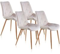 duehome Pack 4 sillas de comedor Marlene Tejido, Tejido, 53 x 85 x 61cm