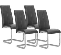 duehome Pack 4 sillas de comedor smile símil piel tapizado