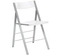 duehome | Pack 4 Sillas Plegables, Silla Auxiliar, Modelo Pisa, Acabado en Color Blanco, Medidas: 45,5 cm (Ancho) x 47 cm (Largo) x 78,5 cm (Alto)