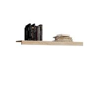 duehome | Salon Modular, Estantes, Composicion Salon por Piezas, Modelo Nuka, Acabado en Tofe, Medidas: 130 cm (Largo) x 23 cm (Fondo) x 6,5 cm (Alto)