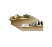 duehome | Salon Modular, Respaldo con Estantes, Composicion Salon por Piezas, Modelo Nuka, Acabado en Cambria, Medidas: 130 cm (Largo) x 58 cm (Alto)