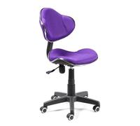 duehome | Silla de Escritorio, Silla de Estudio, Silla Juvenil, Acabado en Tejido Transpirable, Color Lila, Modelo Bambola, Medidas: 53 cm (Ancho) x 53 cm (Fondo) x 82-94 cm (Alto)