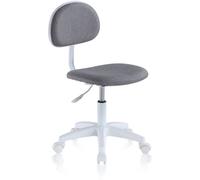 duehome Silla de estudio juvenil lucky pvc, gris, 40 x 80 x 50
