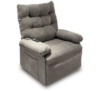 duehome Sillón relax cosmo lift tejido, gris, 90 x 102 x 82