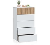 duehome Sinfonier nitza melamina, blanco artik, 61 x 109 x 40