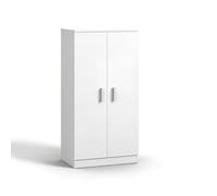 duehome | Zapatero Armario, Mueble Auxiliar, Acabado en Blanco Artik, Modelo Liam 55, Medidas: 55 cm (Largo) x 108 cm (Alto) x 36 cm (Fondo)
