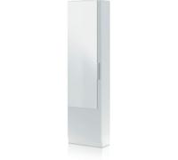 duehome Zapatero con espejo leo melamina, blanco artik, 50 x 180 x 22