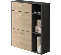 duehome Zapatero melamina, gris, 90 x 101,5 x 26