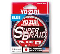 Yo-Zuri Superbraid-Trenza Flotante Azul de 20 Libras, 150 Yardas, 9 kg