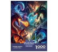 Duelo del Dragón Puzzle De 1000 Piezas, Moderno DIY,Entretenimiento Creativo Clásicos para Adultos Y Niños A Partir De 12 Años Un Rompecabezas Desafiante - Obra De Arte 70x50cm/1000pcs