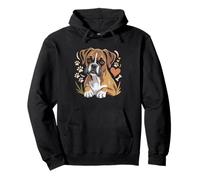 Dueña De Boxer Mamá Perruna Minimalista Amante del Perro Sudadera con Capucha