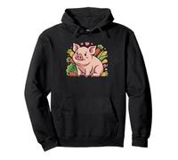 Duena De Mini Cerdo Mama Arte Amante del Acuarela Sudadera con Capucha