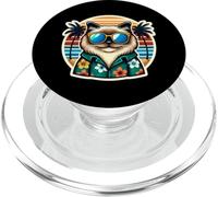 Dueña de un gato Ragdoll, Summer Vibes, vacaciones, mamá, señora, papá PopSockets PopGrip para MagSafe