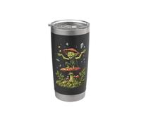 Duende de la suerte en la seta - Goblincore Vaso térmico de acero inoxidable de doble pared