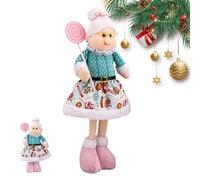 Duendes Navideños,Figuritas de Duendes Rosas Decoración Adorable - Figura Retráctil para Estantes Escritorio Salón Dormitorio Cocina Fiestas