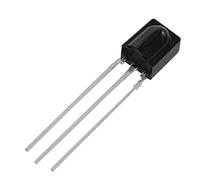 Duendhd 10 Pcs Recibir Distancia 15M Infrarrojos VS838 Receptor IR Modulos Negro
