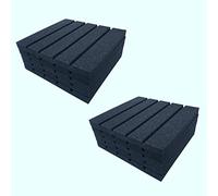 Duendhd 12 paneles acústicos de espuma gruesa para estudio de grabación, absorción de peso ligero, acústica