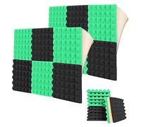 Duendhd 12 placas de espuma acústica autoadhesivas, 2 x 12 x 12 cm, para estudio con adhesivo en el de la espalda