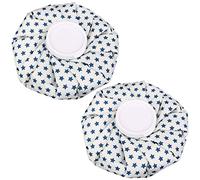 Duendhd 2 bolsas de hielo para alivio dolor, pentáculo de 9 pulgadas, color blanco