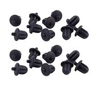 Duendhd 20 conectores de goma negra de 6,35 mm para PC, DVD, micrófono, etc