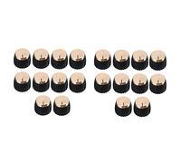 Duendhd 20 perillas para amplificador de guitarra, color negro y dorado
