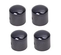 Duendhd 4 pomos de control de tono de volumen para guitarra eléctrica negra