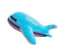 Duendhd 40 Cm TamañO Grande SimulacióN de AvióN Juguetes de Peluche NiñOs Dormir CojíN Trasero AvióN Suave Almohada Peluche MuñEcas Azul