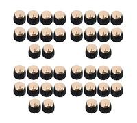 Duendhd 40 perillas para amplificador de guitarra y amplificador, color negro y dorado