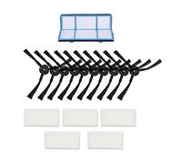 Duendhd 5 Filtros + 10 Cepillos Laterales para 16192 18500 18501 18600 Piezas De Repuesto