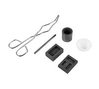 Duendhd 6 Piezas Kit de Horno de Plata y de FundicióN Resistente al Chatarra de Conjunto de Fragua de RefinacióN de FusióN de Grafito para Experimento QuíMico