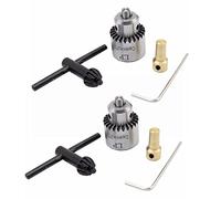 Duendhd 8 portabrocas eléctrico sin llave de 0,3-4 mm varilla de conexión de eje de 3,17 mm