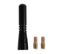 Duendhd Antena de Extension de Tapa de azotea Universal de Corto para Radio de Coche (Negro)