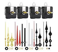 Duendhd Kit de motor de mecanismo de movimiento de reloj de cuarzo de eje largo con 6 pares de piezas de reparación de reloj diferentes de repuesto