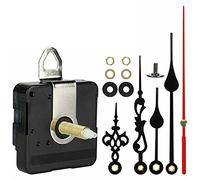 Duendhd Mecanismo de movimiento de reloj de cuarzo de 31 mm de largo para bricolaje, manecillas de pared, reloj de cuarzo, herramienta de reparación de piezas de repuesto caliente, rojo & negro