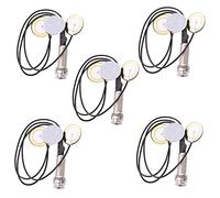 Duendhd Micrófono de contacto piezoeléctrico 3 pastillas transductoras con conector de pin final para Kalimba
