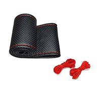 Duendhd Nueva Trenza Universal en el Volante Cubierta de del Volante del Coche de PU para Cubrir el Conector úNico 38Cm