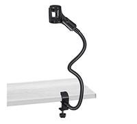 Duendhd Soporte de MicróFono Soporte de Abrazadera de Escritorio Cuello de Cisne Flexible Equipo de GrabacióN de Brazo de MicróFono para Conferencias Reuniones Podcast