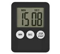 Duendhd Temporizador de Cocina Pantalla Digital LCD SúPer Fina, Temporizador de Cocina Cuadrado, Cuenta Regresiva, Reloj MagnéTico