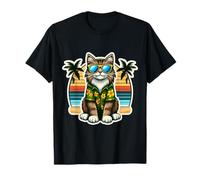 Dueño de gato del bosque noruego Summer Vibes Vacaciones Vacaciones Mamá Camiseta