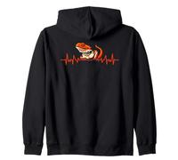 Dueño de Lagarto Mascota Reptil Latido del corazón dragón Barbudo Sudadera con Capucha