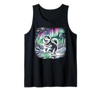 Dueño De Perro Alaskan Klee Kai Aurora Camiseta sin Mangas