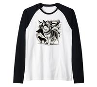 Dueño De Perro Alaskan Klee Kai Camiseta Manga Raglan