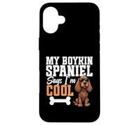 Dueño de perro Amante de mascotas Amante de cachorros Soy Cool Boykin Spaniel Carcasa para iPhone 16 Plus